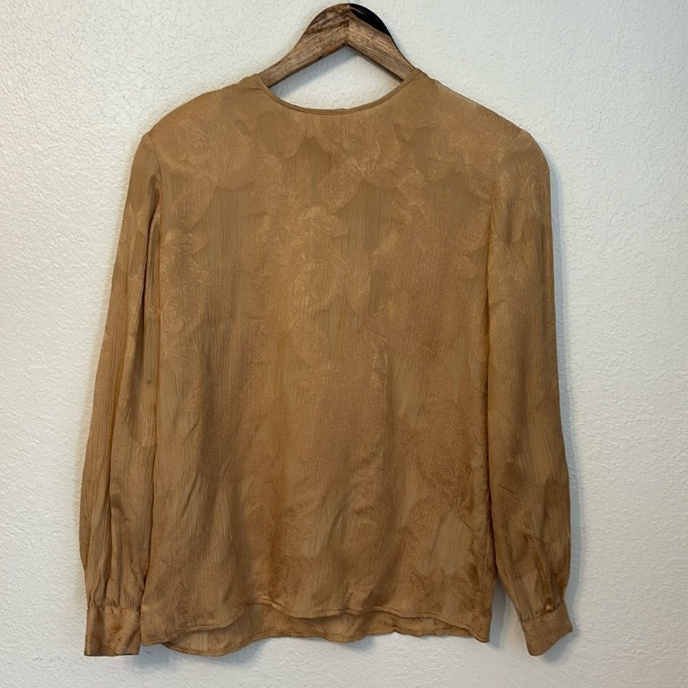 Vintage Giorgio Armani Jacquard Blouse Size 42 (Medium)